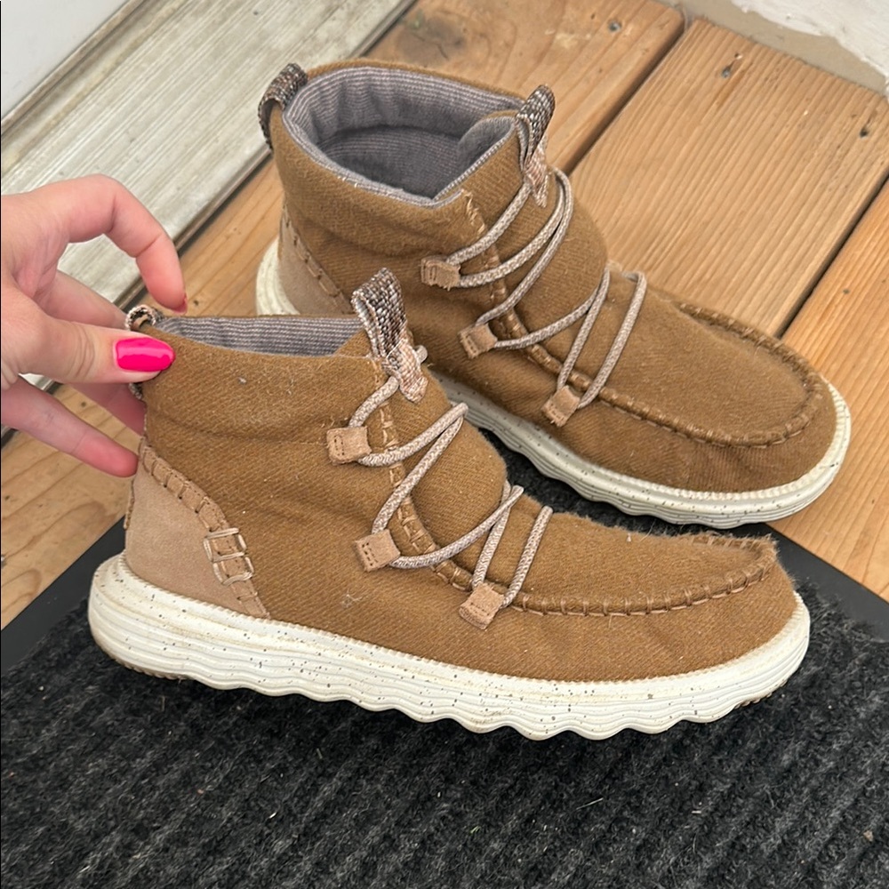 Hey Dude Tan Moc-Toe Casual Shoes